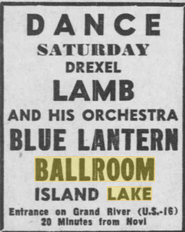 Blue Lantern Ballroom - 25 Jul 1952 (newer photo)